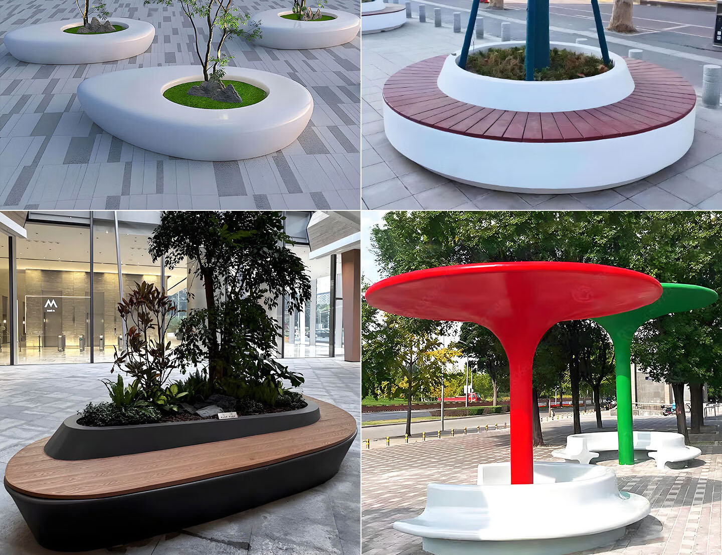 uhpc花坛户外长条坐