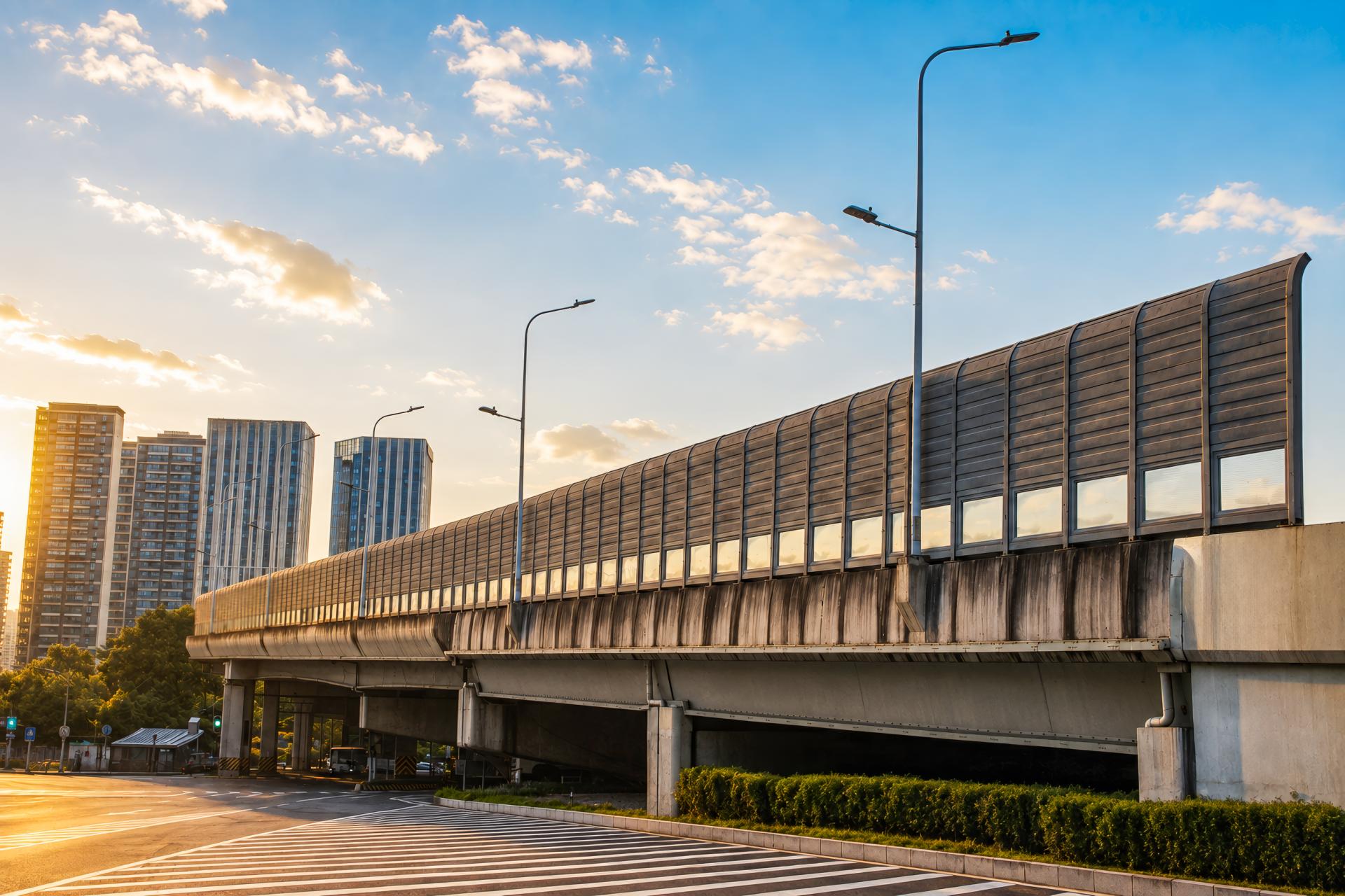 城市高架桥声屏障2 金牛大道金牛坝路 金牛公园